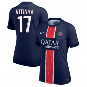 Paris Saint-Germain Vitinha #17 Domácí Dres pro Dámy 2024-25 Krátkým Rukávem