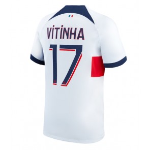 Paris Saint-Germain Vitinha #17 Venkovní Dres 2023-24 Krátkým Rukávem