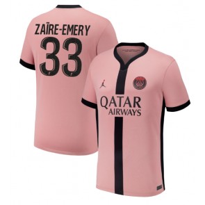 Paris Saint-Germain Warren Zaire-Emery #33 Alternativní Dres 2024-25 Krátkým Rukávem