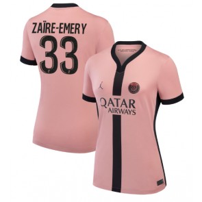 Paris Saint-Germain Warren Zaire-Emery #33 Alternativní Dres pro Dámy 2024-25 Krátkým Rukávem