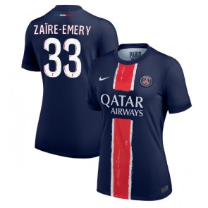 Paris Saint-Germain Warren Zaire-Emery #33 Domácí Dres pro Dámy 2024-25 Krátkým Rukávem