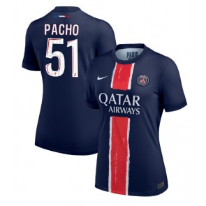 Paris Saint-Germain Willian Pacho #51 Domácí Dres pro Dámy 2024-25 Krátkým Rukávem