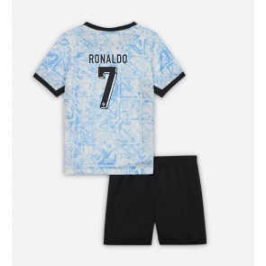 Portugalsko Cristiano Ronaldo #7 Venkovní dres komplet pro Děti ME 2024 Krátkým Rukávem (+ Krátké kalhoty)