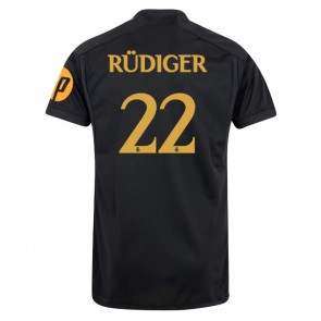 Real Madrid Antonio Rudiger #22 Alternativní Dres 2023-24 Krátkým Rukávem