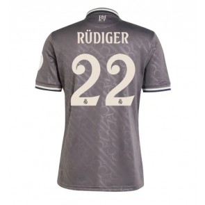 Real Madrid Antonio Rudiger #22 Alternativní Dres 2024-25 Krátkým Rukávem