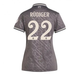 Real Madrid Antonio Rudiger #22 Alternativní Dres pro Dámy 2024-25 Krátkým Rukávem