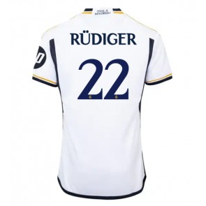 Real Madrid Antonio Rudiger #22 Domácí Dres 2023-24 Krátkým Rukávem