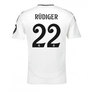 Real Madrid Antonio Rudiger #22 Domácí Dres 2024-25 Krátkým Rukávem