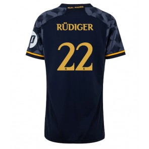 Real Madrid Antonio Rudiger #22 Venkovní Dres pro Dámy 2023-24 Krátkým Rukávem