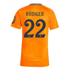 Real Madrid Antonio Rudiger #22 Venkovní Dres pro Dámy 2024-25 Krátkým Rukávem