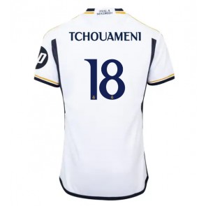 Real Madrid Aurelien Tchouameni #18 Domácí Dres 2023-24 Krátkým Rukávem