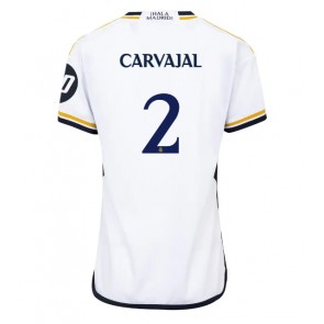 Real Madrid Daniel Carvajal #2 Domácí Dres pro Dámy 2023-24 Krátkým Rukávem