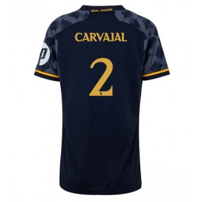 Real Madrid Daniel Carvajal #2 Venkovní Dres pro Dámy 2023-24 Krátkým Rukávem