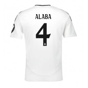 Real Madrid David Alaba #4 Domácí Dres 2024-25 Krátkým Rukávem