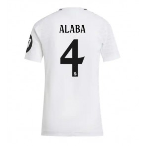 Real Madrid David Alaba #4 Domácí Dres pro Dámy 2024-25 Krátkým Rukávem