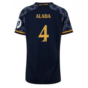 Real Madrid David Alaba #4 Venkovní Dres pro Dámy 2023-24 Krátkým Rukávem