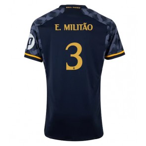 Real Madrid Eder Militao #3 Venkovní Dres 2023-24 Krátkým Rukávem