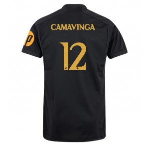 Real Madrid Eduardo Camavinga #12 Alternativní Dres 2023-24 Krátkým Rukávem