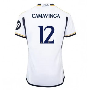 Real Madrid Eduardo Camavinga #12 Domácí Dres 2023-24 Krátkým Rukávem