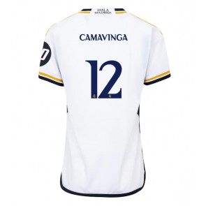 Real Madrid Eduardo Camavinga #12 Domácí Dres pro Dámy 2023-24 Krátkým Rukávem