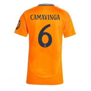 Real Madrid Eduardo Camavinga #6 Venkovní Dres pro Dámy 2024-25 Krátkým Rukávem