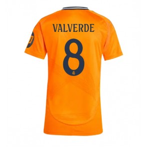 Real Madrid Federico Valverde #8 Venkovní Dres pro Dámy 2024-25 Krátkým Rukávem