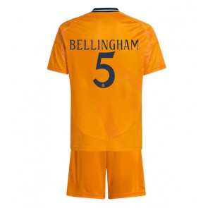 Real Madrid Jude Bellingham #5 Venkovní dres komplet pro Děti 2024-25 Krátkým Rukávem (+ Krátké kalhoty)