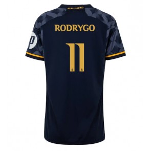 Real Madrid Rodrygo Goes #11 Venkovní Dres pro Dámy 2023-24 Krátkým Rukávem