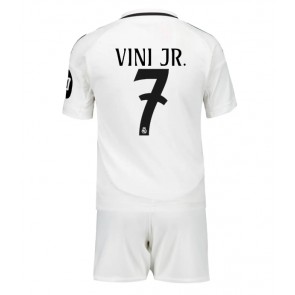 Real Madrid Vinicius Junior #7 Domácí dres komplet pro Děti 2024-25 Krátkým Rukávem (+ Krátké kalhoty)