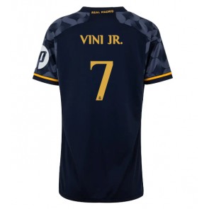 Real Madrid Vinicius Junior #7 Venkovní Dres pro Dámy 2023-24 Krátkým Rukávem