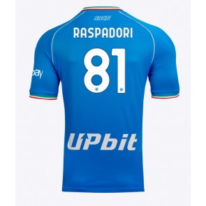 SSC Napoli Giacomo Raspadori #81 Domácí Dres 2023-24 Krátkým Rukávem