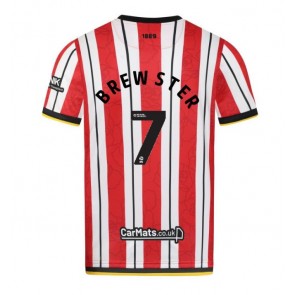 Sheffield United Rhian Brewster #7 Domácí Dres 2024-25 Krátkým Rukávem