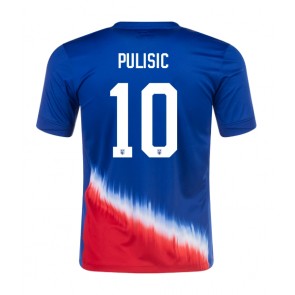 Spojené Státy Christian Pulisic #10 Venkovní Dres Copa America 2024 Krátkým Rukávem