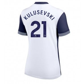 Tottenham Hotspur Dejan Kulusevski #21 Domácí Dres pro Dámy 2024-25 Krátkým Rukávem