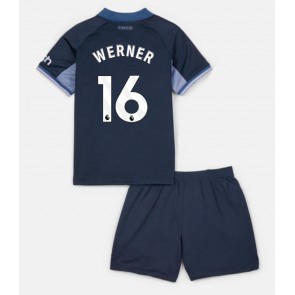 Tottenham Hotspur Timo Werner #16 Venkovní dres komplet pro Děti 2023-24 Krátkým Rukávem (+ Krátké kalhoty)