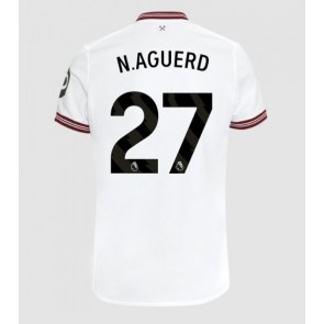 West Ham United Nayef Aguerd #27 Venkovní Dres 2023-24 Krátkým Rukávem