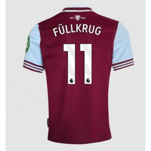 West Ham United Niclas Fullkrug #11 Domácí Dres 2024-25 Krátkým Rukávem