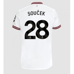 West Ham United Tomas Soucek #28 Venkovní Dres 2023-24 Krátkým Rukávem