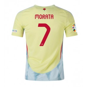 Španělsko Alvaro Morata #7 Venkovní Dres ME 2024 Krátkým Rukávem