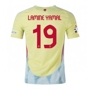 Španělsko Lamine Yamal #19 Venkovní Dres ME 2024 Krátkým Rukávem