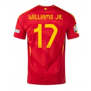 Španělsko Nico Williams #17 Domácí Dres ME 2024 Krátkým Rukávem