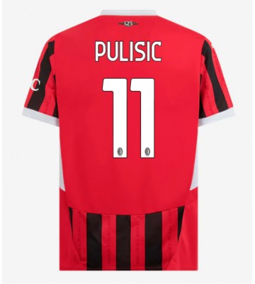 AC Milan Christian Pulisic #11 Domácí Dres 2024-25 Krátkým Rukávem