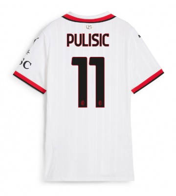 AC Milan Christian Pulisic #11 Venkovní Dres pro Dámy 2024-25 Krátkým Rukávem