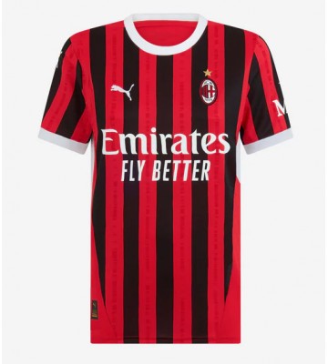 AC Milan Domácí Dres pro Dámy 2024-25 Krátkým Rukávem