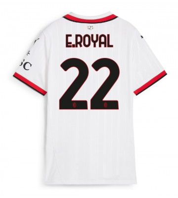 AC Milan Emerson Royal #22 Venkovní Dres pro Dámy 2024-25 Krátkým Rukávem