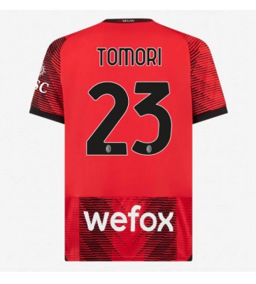 AC Milan Fikayo Tomori #23 Domácí Dres 2023-24 Krátkým Rukávem