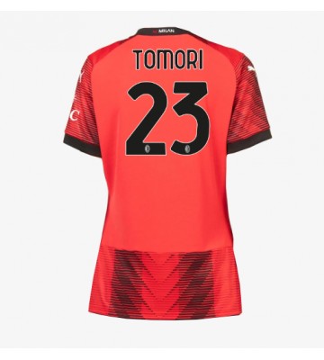 AC Milan Fikayo Tomori #23 Domácí Dres pro Dámy 2023-24 Krátkým Rukávem