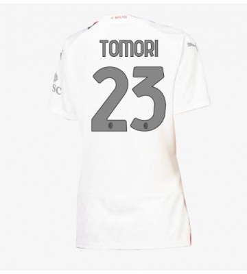 AC Milan Fikayo Tomori #23 Venkovní Dres pro Dámy 2023-24 Krátkým Rukávem