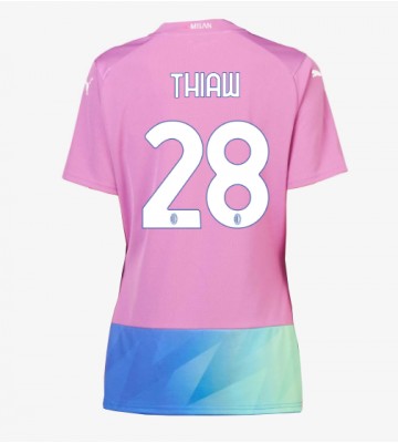 AC Milan Malick Thiaw #28 Alternativní Dres pro Dámy 2023-24 Krátkým Rukávem