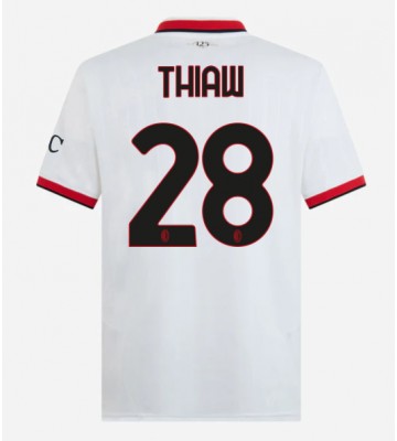 AC Milan Malick Thiaw #28 Venkovní Dres 2024-25 Krátkým Rukávem